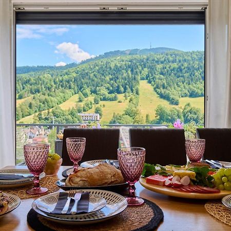 Elegance Szczyrk Apartament Z Widokiem Na Skrzyczne I Kominkiem Ngoại thất bức ảnh